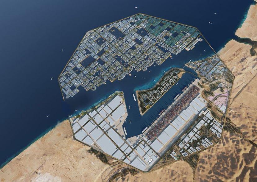 بزرگترین سازه شناور جهان در عربستان رونمایی شد